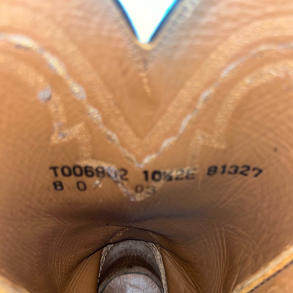 Men’s Cognac Full Quill Lucchese Ropers - Picture 3 of 5